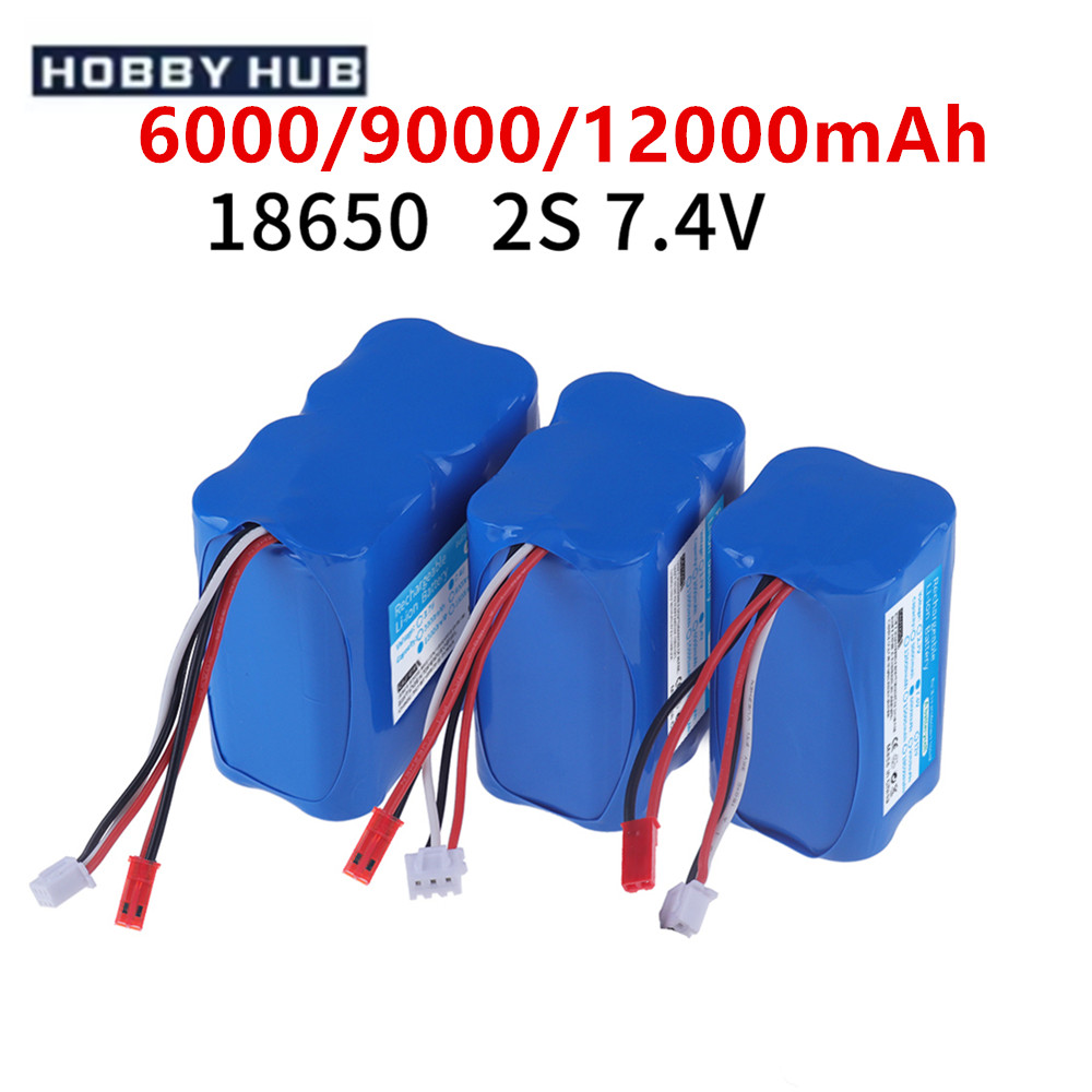 Rc Helicopter Battery - 7.4V 6000mah 9000mAh 12000mah 18650 2S