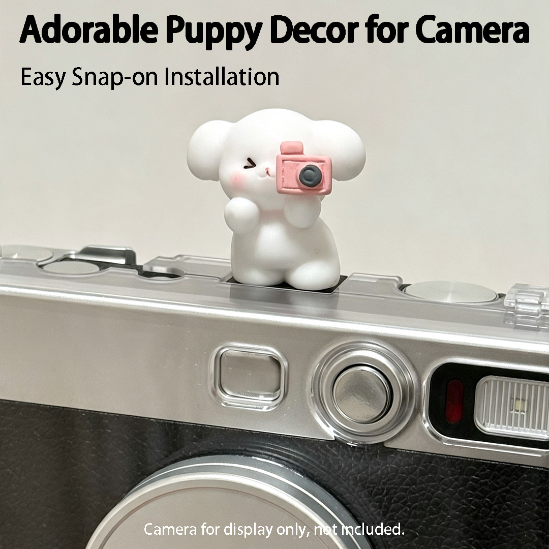 Canon Camera Eos R8 - Cute 3D Puppy Camera Hot Shoe
