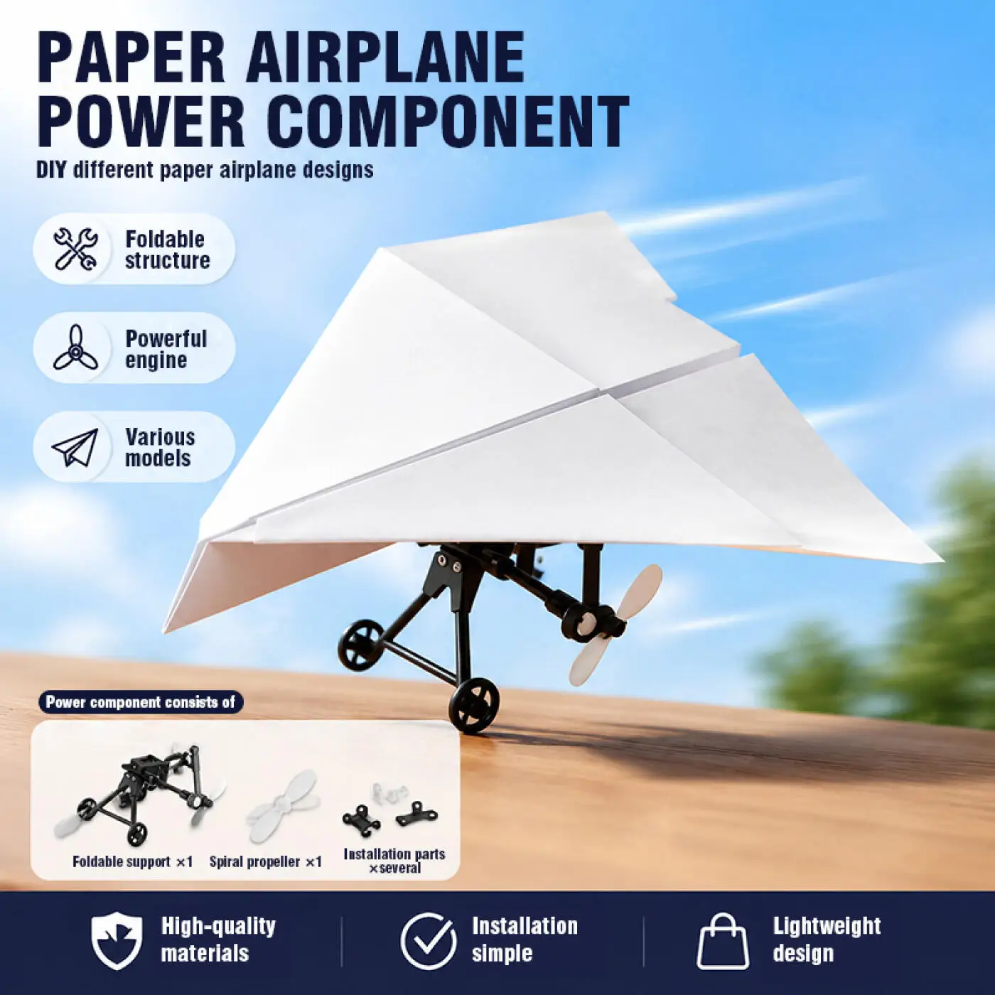 RC Paper Airplane DIY Plane Ki - Rc Helicopter Battery recension och pris