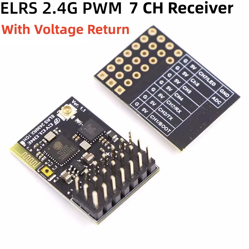 ELRS 2.4G PWM 7CH 6CH CRSF Rec - Rc Helicopter Battery recension och pris